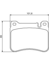 BOSCH 0 986 494 166 Колодки дисковые