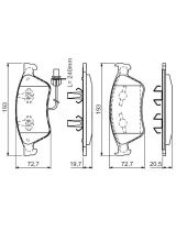 BOSCH 0 986 494 200 Колодки дисковые