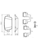 BOSCH 0 986 494 214 Колодки дисковые задние