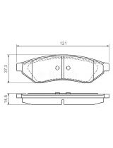 BOSCH 0 986 494 172 Колодки дисковые