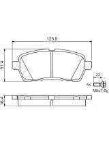 BOSCH 0 986 494 195 Колодки дисковые