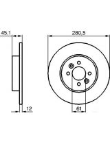BOSCH 0 986 479 195 Тормозной диск