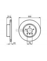 BOSCH 0 986 479 216 Тормозной диск