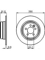 BOSCH 0 986 478 837 Тормозной диск