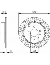 BOSCH 0 986 479 757 Тормозной диск