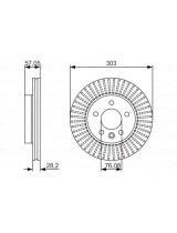 BOSCH 0 986 479 154 Тормозной диск