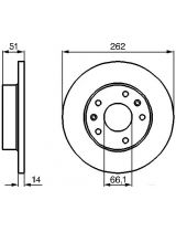 BOSCH 0 986 478 991 Тормозной диск
