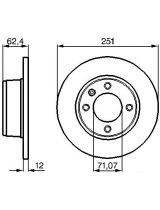BOSCH 0 986 478 879 Тормозной диск