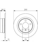 BOSCH 0 986 479 043 Тормозной диск