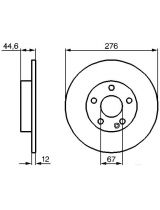 BOSCH 0 986 479 185 Тормозной диск