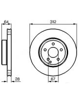 BOSCH 0 986 479 040 Тормозной диск
