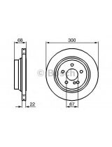 BOSCH 0 986 479 042 Тормозной диск