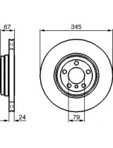 BOSCH 0 986 479 005 Тормозной диск