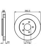 BOSCH 0 986 478 983 Тормозной диск