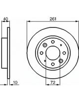 BOSCH 0 986 479 018 Тормозной диск