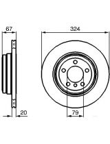 BOSCH 0 986 479 004 Тормозной диск