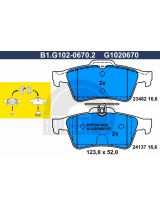 GALFER B1-G102-0670-2 Колодки дисковые 4 шт