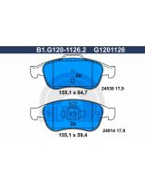 GALFER B1-G120-1126-2 Колодки дисковые 4 шт