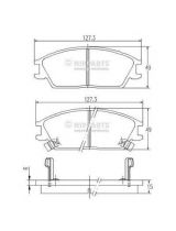 NIPPARTS J3600515 Колодки дисковые 4 шт