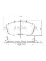 NIPPARTS J3602072 Колодки дисковые 4 шт