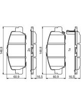 BOSCH 0 986 494 773 Колодки дисковые
