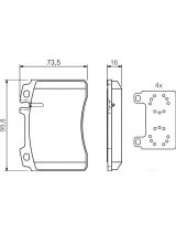 BOSCH 0 986 424 170 Колодки дисковые
