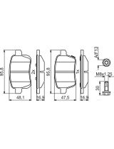 BOSCH 0 986 494 825 Колодки дисковые