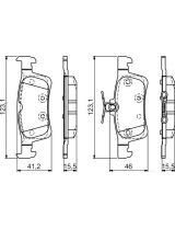 BOSCH 0 986 494 715 Колодки дисковые