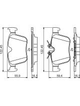 BOSCH 0 986 494 819 Колодки дисковые