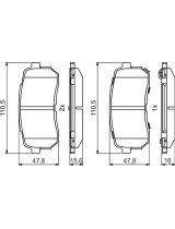 BOSCH 0 986 494 828 Колодки дисковые