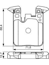 BOSCH 0 986 495 335 Колодки дисковые