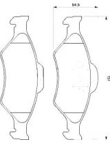 BOSCH 0 986 424 645 Колодки дисковые