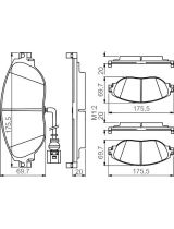 BOSCH 0 986 495 350 Колодки дисковые