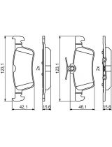 BOSCH 0 986 494 811 Колодки дисковые