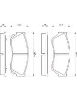 BOSCH 0 986 493 340 Колодки дисковые