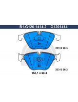 GALFER B1-G120-1414-2 Колодки дисковые 4 шт