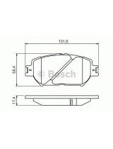 BOSCH 0 986 494 418 Колодки дисковые