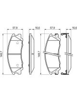 BOSCH 0 986 494 138 Колодки дисковые