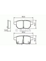 BOSCH 0 986 494 328 Колодки дисковые