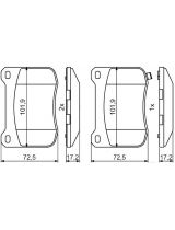 BOSCH 0 986 494 872 Колодки дисковые