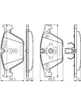 BOSCH 0 986 494 549 Колодки дисковые