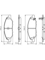 BOSCH 0 986 495 133 Колодки дисковые