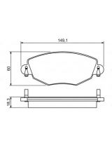 BOSCH 0 986 495 230 Колодки дисковые