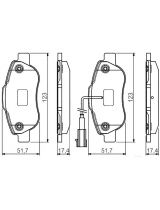 BOSCH 0 986 495 097 Колодки дисковые