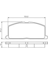 BOSCH 0 986 495 234 Колодки дисковые