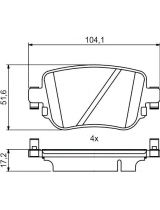 BOSCH 0 986 494 797 Колодки дисковые