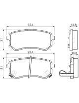 BOSCH 0 986 494 145 Колодки дисковые