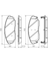BOSCH 0 986 494 143 Колодки дисковые