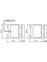 BOSCH 0 986 494 055 Колодки дисковые задние