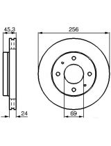 BOSCH 0 986 487 832 Колодки дисковые